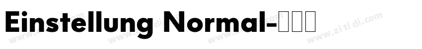 Einstellung Normal字体转换